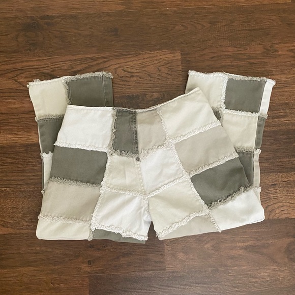 Vintage Zana Di Patchwork flare Low Rise pants - Picture 3 of 5